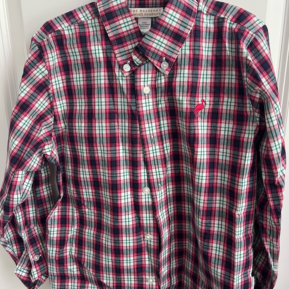 The Beaufort Bonnet Company Plaid Shirt in Red and Green